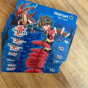 15 WalMart Cartoon Network Anime Bakugan Battle Brawlers Gift Cards No Value New